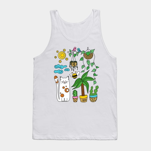 Mr Snuffles the Cat Tank Top by cate-rocket